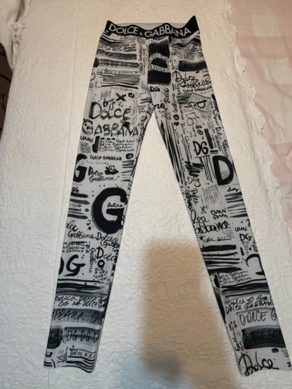 Dolce & Gabbana Logo Leggings -Size 42
